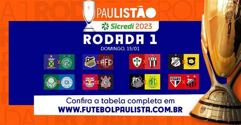 FPF Divulga Tabela Da Primeira Fase Do Campeonato Paulista De 2023 O