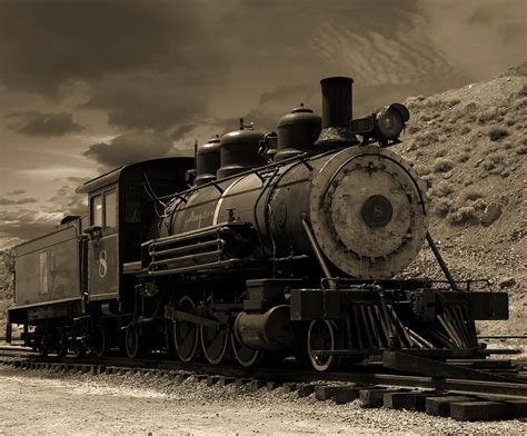 Old Steam Locomotive In Gold Hill Nevada Photograph By Russell Shively