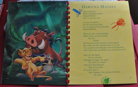 Circle of life / nants' ingonyama; Disney's The Lion King - Original Songs Lyric Book - Sing ...