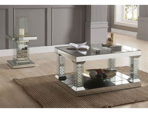 Mirrored coffee tables add much more than glamour to your living room and bring functional value in small living rooms. Vedlin Mirrored Coffee Table | Mirrored coffee tables, 3 ...
