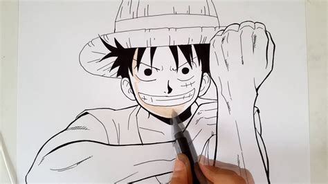 How To Draw Luffy From One Piece Youtube