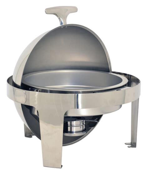 Round Roll Top Chafing Dish Eventioneers Event Rentals