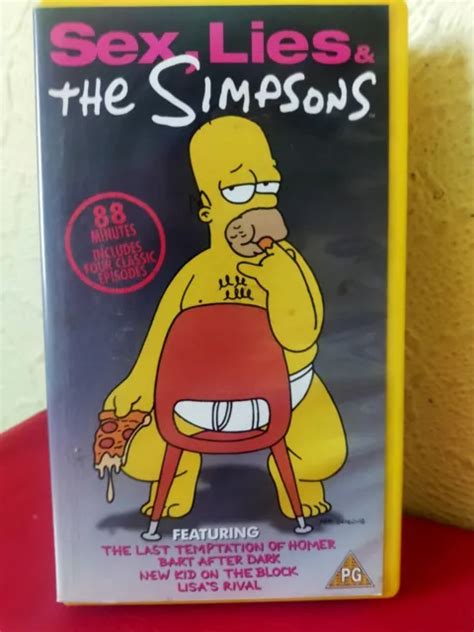 The Simpsons Sex Lies And The Simpsons Animated Vhssur 1998 £4