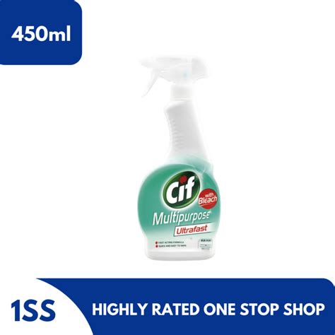 Cif Ultrafast Multipurpose Antibacterial Spray With Bleach 450ml