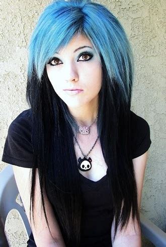 black  blue hairstyles     faint hearted