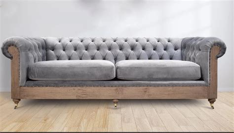 Velvet Deconstructed Chesterfield The Alley Exchange Sofa