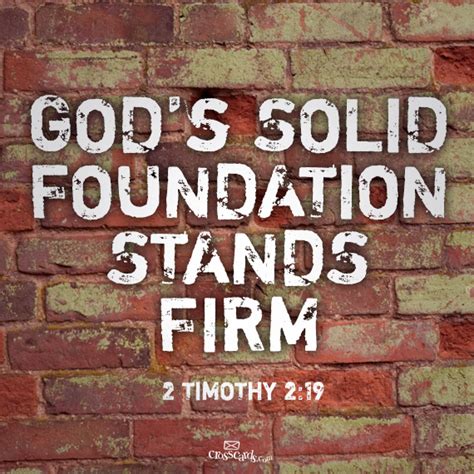 Nevertheless The Solid Foundation Of God Stands