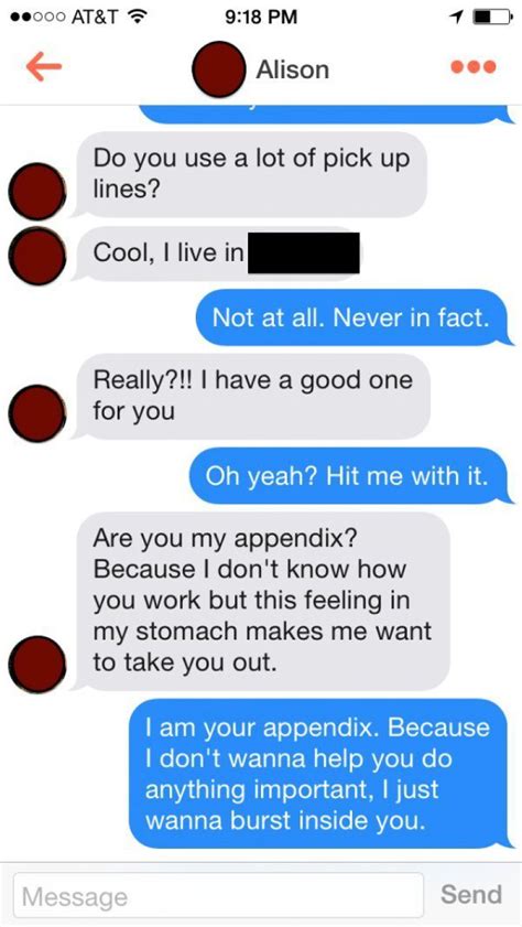 Funniest Pickup Lines To Use On Tinder