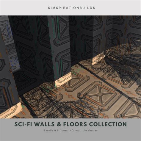 Sci Fi Walls And Floors Collection At Simspiration Builds Sims 4 Updates