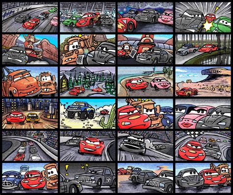 Storyboard Cars Race O Rama I By Hinxlinx On Deviantart