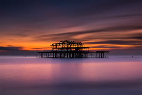 Brighton West Pier Sunset Sussex Thanks Very Much For Vi Flickr