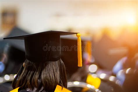 Graduates In Graduation Ceremony Stock Image Image Of Academic
