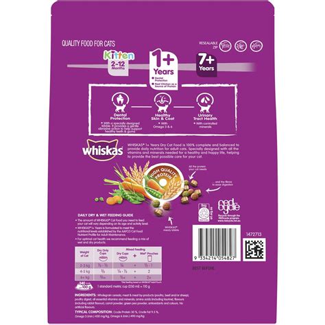 Whiskas Chicken And Rabbit Adult Dry Cat Food 800g Woolworths