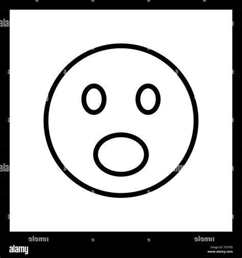 Illustration Surprised Emoji Icon Stock Photo Alamy