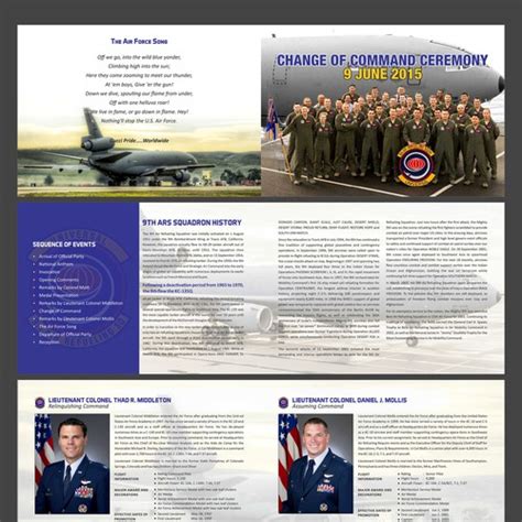 Brochure Program For Us Air Force Retirement Ceremony Brochure Contest