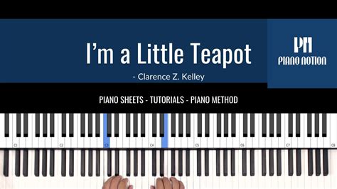 Im A Little Teapot Nursery Rhymes Easy Sheet Music Piano Solo