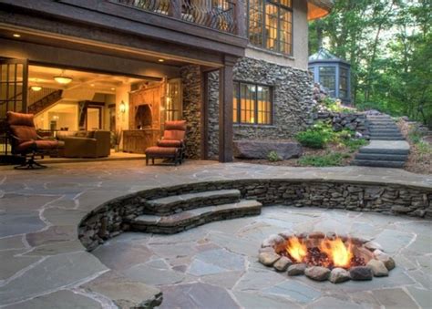 15 Cozy And Wonderful Backyard Patio Design With Firepit Ideas To Warm
