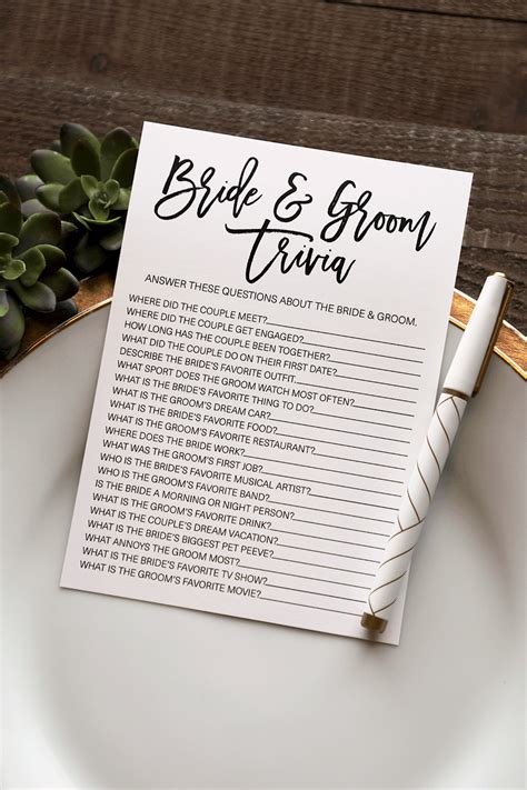 Interactive trivia games for corporate events and conferences. Bride and Groom Trivia Bridal Shower Game . Bridal Shower ...