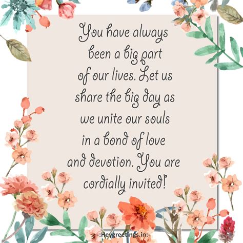Wedding Invitation Messages - Hey Greetings