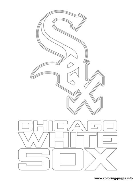 The official logo of major league baseball was designed by jerry dior in 1968, when mlb commissioned the marketing firm dior worked at to create a logo for the centennial celebration of professional baseball, set to take place in 1969. Chicago White Sox Logo Mlb Baseball Sport Coloring Pages ...
