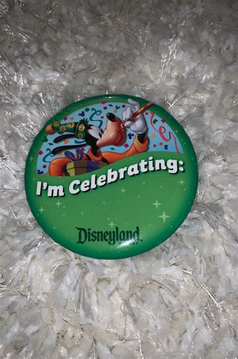 Authentic Disney Im Celebrating Button Purchased At The Parks