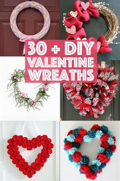 Valentine Wreaths To Make 30 Diy Wreath Crafts For Valentines Day