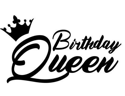Cute Birthday Queen Svg Eps Jpeg Clean Lines And Ready For Etsy