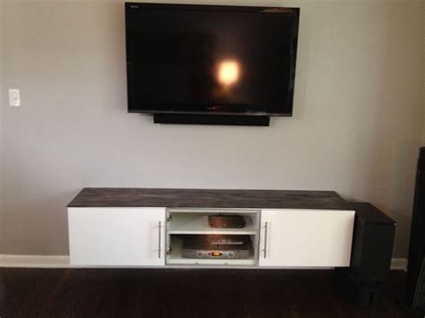 Simple design makes this floating tv shelf easily complements any style of room or furniture, and frees up valuable floor space. Personalize an IKEA Media Console | Ikea media console ...