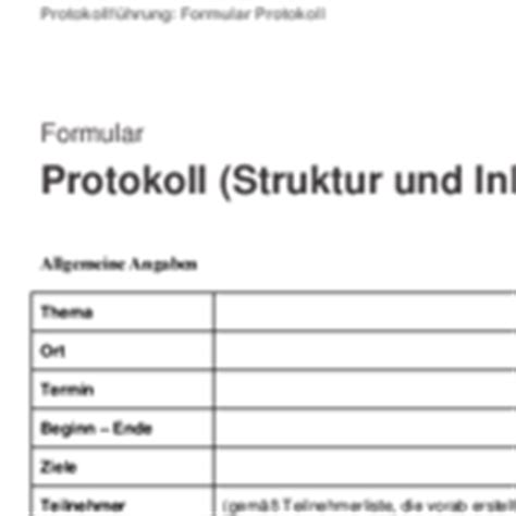 Strukturierte personalgesprache br protokoll uber das gesprach ist teil der personalakte. Protokoll simultan schreiben - Formular und Vorlage ...