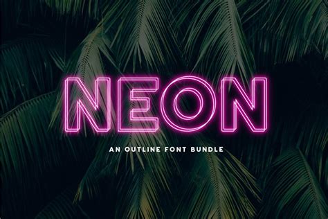 15 Best Neon Fonts Design Inspiration