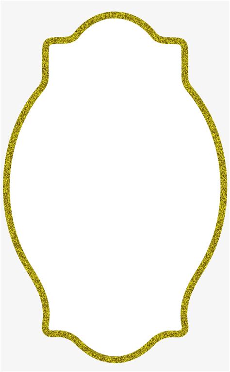 Free Gold Glitter Frame Clipart Circle Png Image Transparent Png