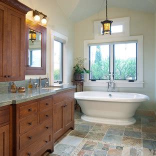 Yes, my entry door is in the middle of the wall and i do have a window on the opposite wall. 7X7 Craftsman Bathroom Ideas | Houzz