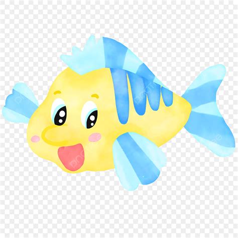Yellow Fish Little Mermaid Fishes Little Mermaid Fish Png And Vector