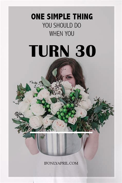 One Simple Thing You Should Do When You Turn 30