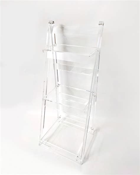 designstyles acrylic 3 tiered ladder shelf free standing that adds both visual appeal and
