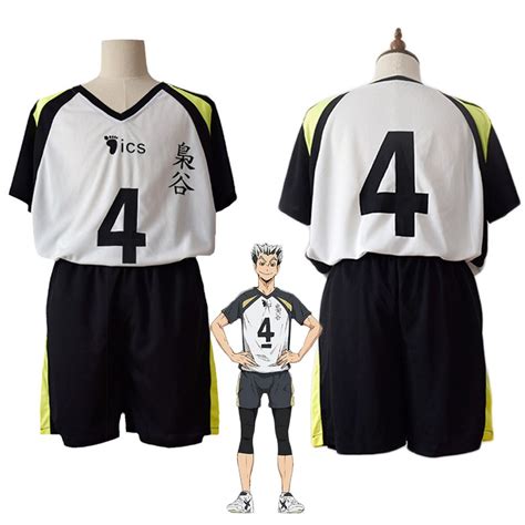 Haikyuu Fukurodani Bokuto Koutarou Uniform Tshirt And Shorts Cosplay