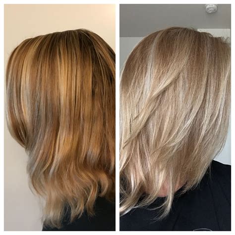Before And After Toner Brown Hair Topliving