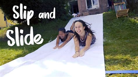 Epic Slip And Slide With Friends The Slide Was Too Short Youtube