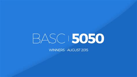 Basc 5050 Lottery August Winners 2015 Burton Amateur Swimming Club