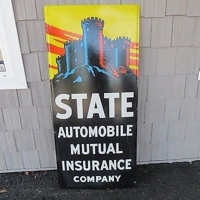 This can be in the form of a certificate of insurance, a bond, or certificate of. State Automobile Mutual Insurance Company Porcelain Sign | Antique Porcelain Signs
