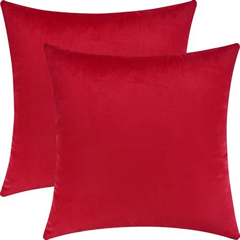 Mixhug Decorative Throw Pillow Covers Velvet Cushion