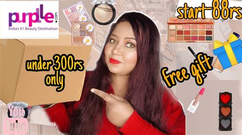 Purplle Com Makeup Skincare Haul Under 300rs Most Affordable
