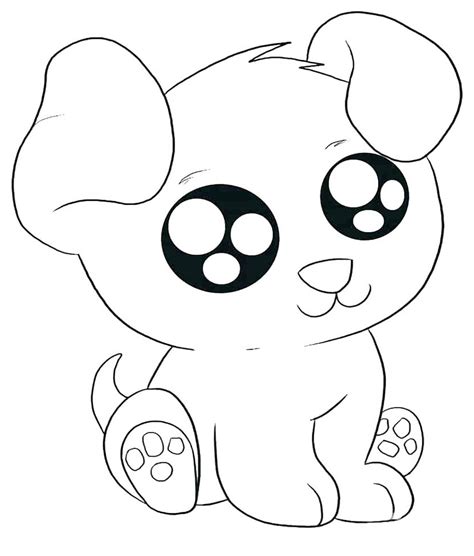 Kawaii Dog Coloring Pages Coloring Pages