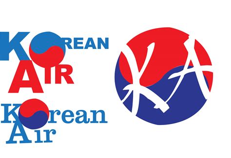 Korean Air Logo Roughs3 By Freethecows On Deviantart
