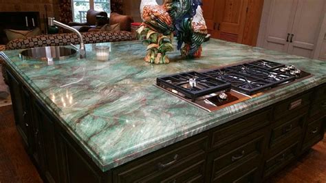 Modern brown white kitchen cabinets dark countertop. Louis Blue Granite - Kitchen Island - Kitchen Countertops ...