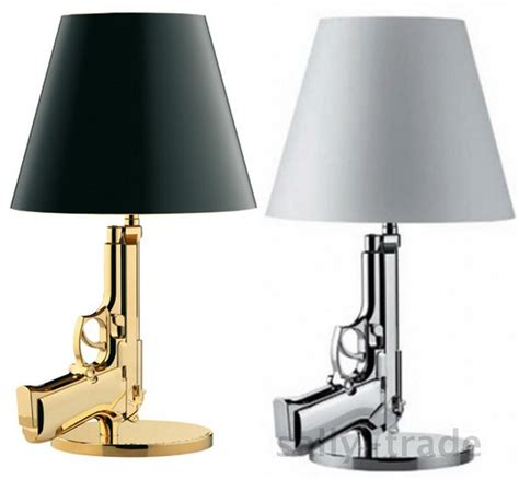Modern nightstands furniture ideas with mirrored nightstand lamps. Modern Personality Bedroom Living Room Lamp Gun Pistol ...