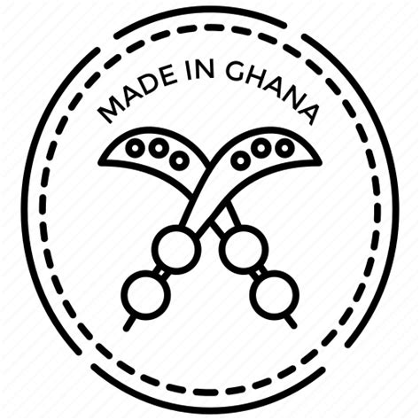 Ghana Monogram Ghana Seal Ghana Stamp Made In Ghana Selling Seal Icon