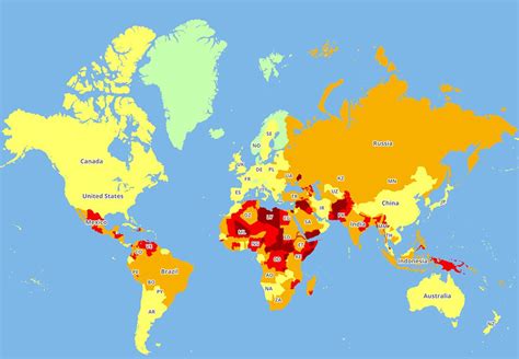 This Map Reveals The World S Most And Least Dangerous Countries