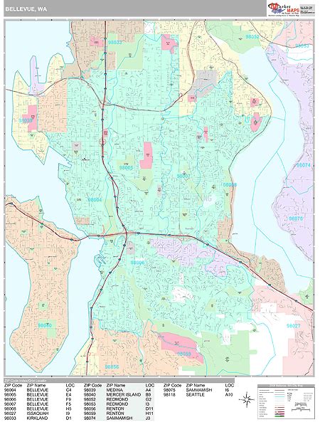 Bellevue Wa Zip Code Map States Map Of The Us