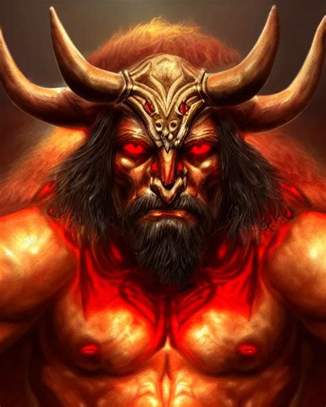 Minotaur From Path Of Exile Portrait Digital Stable Diffusion Openart